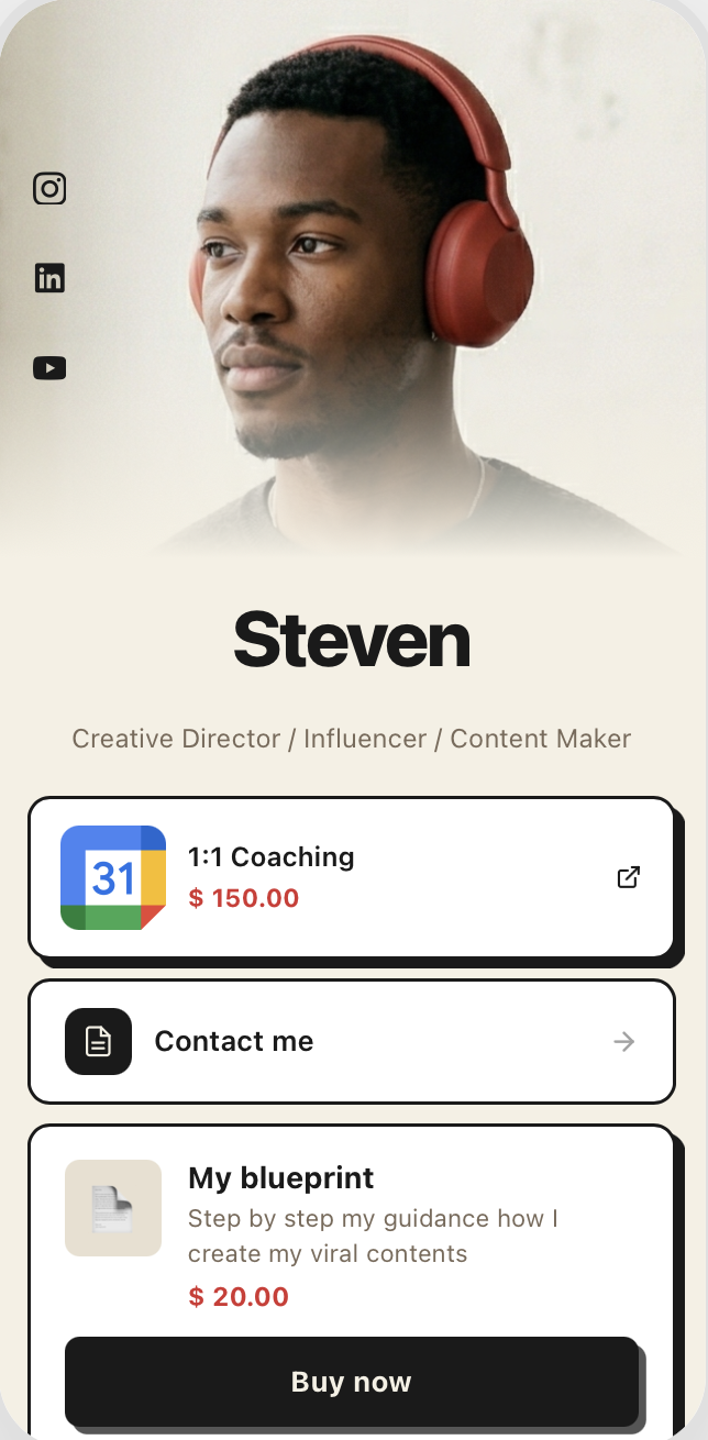 AI creator business builder